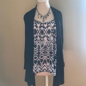 Rocker tank, cardigan, & necklace!